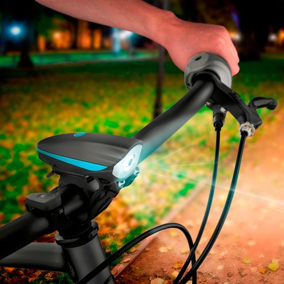 Linterna Luz Y Claxon Pito Para Bicicleta Steren